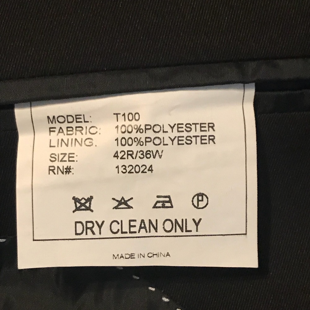 Man’s Suit Coat-Worn once; excellent condition;
